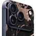 Black and Rose Gold Marble Split iPhone 17 Pro Skin